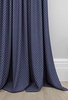Sicily, Blue - Made to Measure Curtains